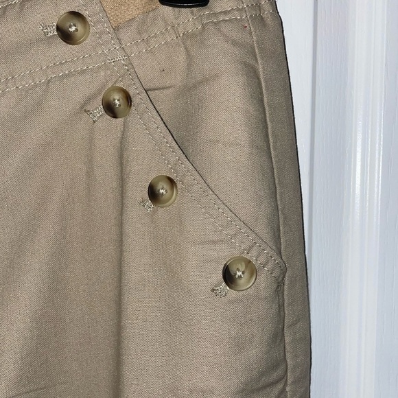 NWT Flamingo Wide Leg Khaki Cotton/ Linen‎ Pants Size Large - Picture 3 of 5